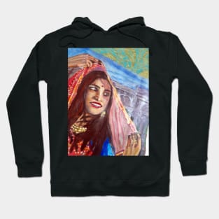 Rajasthan girl pose1 Hoodie